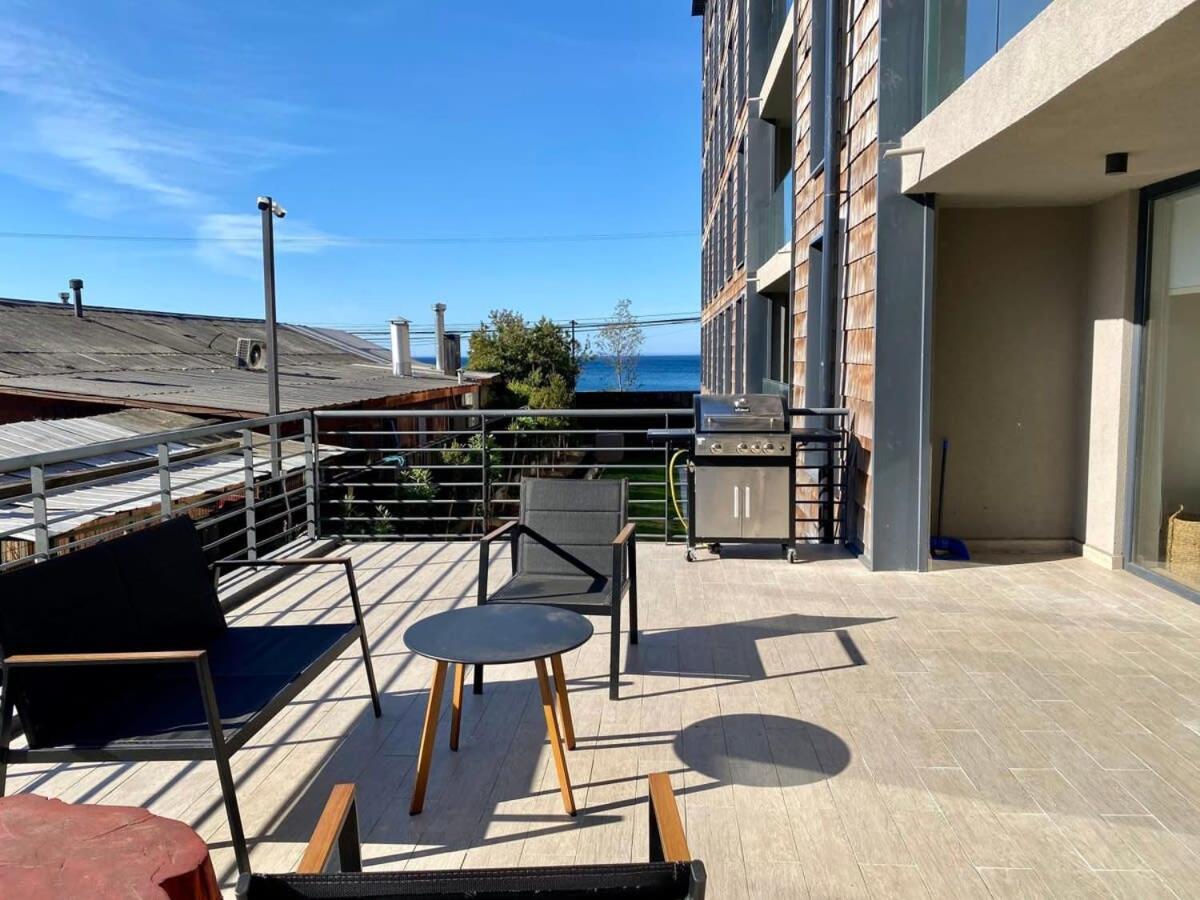 Apartamento Frente a la Costanera, amplia Terraza en Pto Varas Servicio HOM Puerto Varas Exterior foto